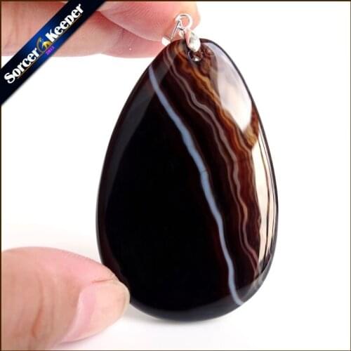 Fashion Women Man Necklace Pendant Big Natural Botswana Agates Stone Pendant Slide Healing Crystals for Jewelry Making US785