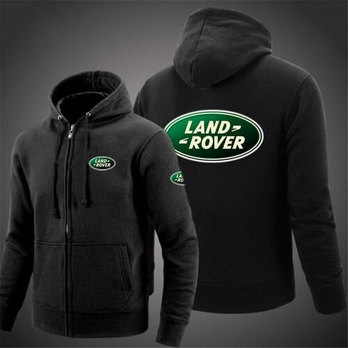 2021 Trend Men Hoodie Land Rover Logo Zipper Sweatshirt Comfortable Fleece Warm Cotton Pullover Harajuku Fashion Coats Jackets