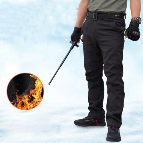 2020 Winter Tactical Pants Warm Waterproof Soft Shell Fleece Cargo Pants Mens Military Water Proof Army Outdoors Trousers Male