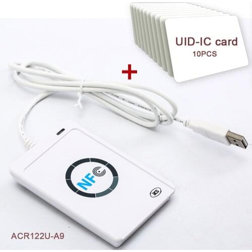 NFC ACR122U-A9 Access Control Water Card Elevator Card Smart Bracelet IC Card Reader Copier Clone Copy Key Card Card Writer