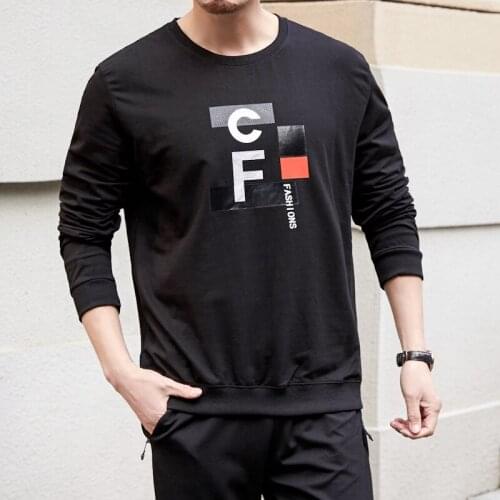 2020 NEW plus size 8XL 7XL 6XL 5XL 4XL New Autumn Long sleeve T-shirt men pullovers o-neck letter Shirt Cotton Causal big size
