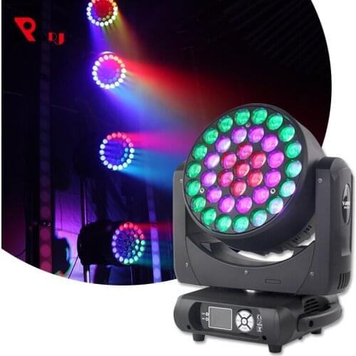 Popular New Arrive 37*15W Perfect Zoom Wash Beam Color LED Mixed Moving Head Lights for Night Club Party Events