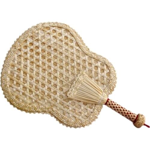 Hand-Woven Woven Straw Hand Fan Old Summer Natural Hand Fan Environmentally Friendly Hand-Woven Fan Decorative Banana Fan
