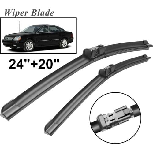 Okowiper RHD & LHD Front Wiper Blades For Ford Five Hundred 2007 Only Windshield Windscreen Front Window 24"+20"