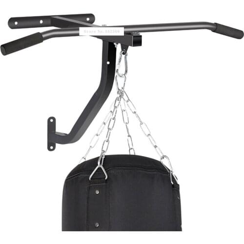 Sandbag Rack Hanger Boxing Sandbag Frame Wall Bracket Multifunctional Wall Mount Boxing Frame Horizontal Bar Indoor Fitness