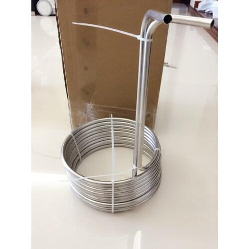 Super Efficient 3/8" x 25' food grade 304 stainless steel Wort Chiller beer cooling coil or malt juice cooler for homebrew
