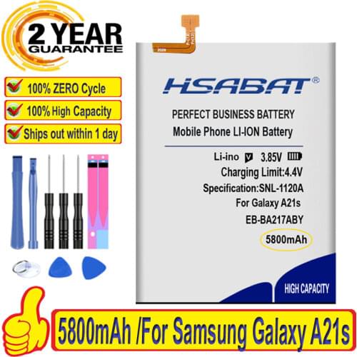 Top Brand 100% New 5500mAh EB-BA217ABY Battery for Samsung Galaxy A21s SM-A217F/DS SM-A217M/DS SM-A217F/DSN Batteries