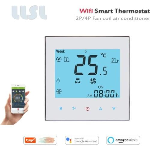 Smart Fan Coil Smart Thermostat Digital temperature regulator Tuya WiFi thermostat with external sensor
