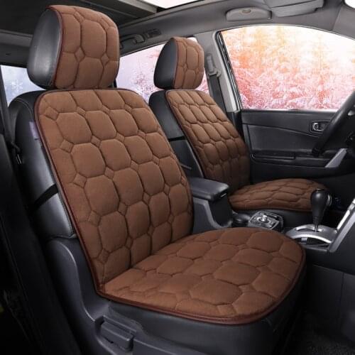 Universal Plush Car Seat Cover Warm Auto Front Back Backrest Seat Cushion Pad Car Winter Interior Protector