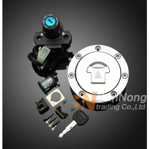 Motorcycle Ignition Switch Gas Cap Seat Key Lock Set For Honda CBR600 F4I 2001-2007