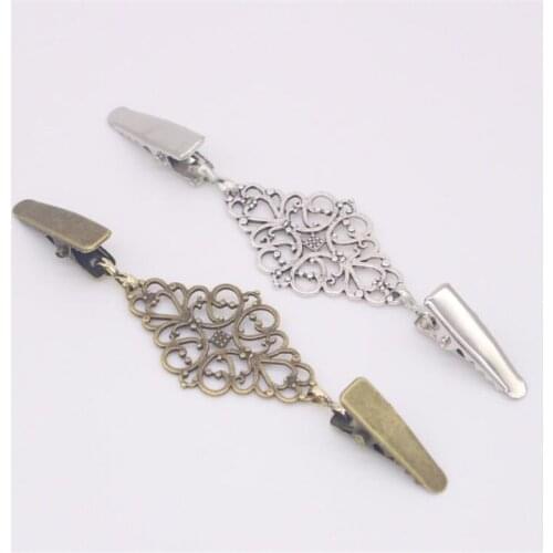 1Pcs Retro Sweater Cardigan Clip Buckles Metal Buckle Fashion Metal Buttons For Clothing bag Decoration Garment Hooks