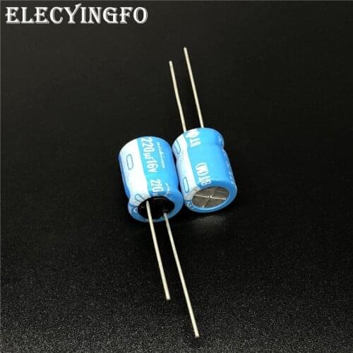 100pcs 220uF 16V NICHICON BT Series 10x12.5mm High reliable 16V220uF Aluminum Electrolytic capacitor