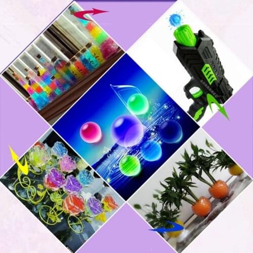 120 pcs Colorful Crystal Beads Water Plant Soil Mud Flower Jelly Hydro Gel Pearl Balls- / Jones-03