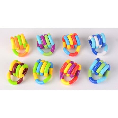 18 knots of multi-color deformation rope Variety twisting twisting twisting rope loop winding toy vent toy