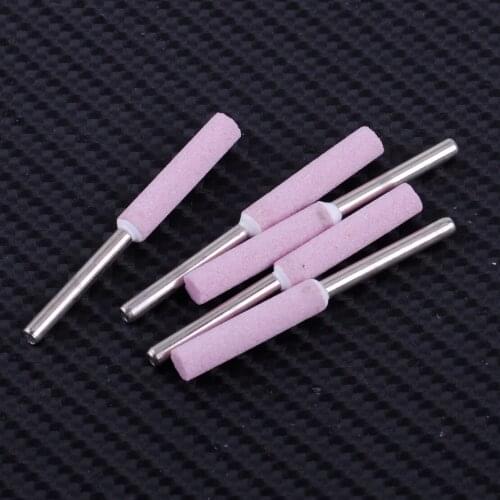 LETAOSK 5pcs Chainsaw Sharpener 3/16" 4.8mm Chain Saw Grinding Stone Saw Chain File Garden Tool for Lawn Mower Parts