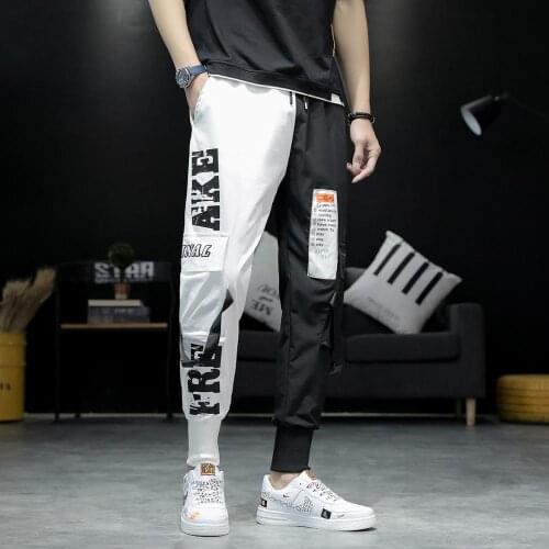 Casual Pants Men Military Tactical Joggers Patchwork Cargo Pants Men Multi-Pocket Fashions Black Male Trousers Dropshipping