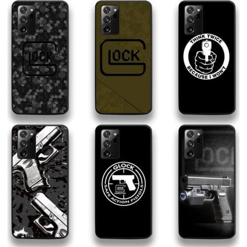 Glock Handgun Logo Phone Case For Samsung Galaxy Note20 ultra 7 8 9 10 Plus lite M51 M21 M31S J8 2018 Prime