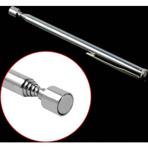 Long Pocket Clip Magnetic Silver Tool 10x Pick Up Strong Tool Retractable Pickup