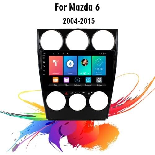 Easteregs 2 DIN 9" Android Wifi Car GPS Navigation Radio Stereo Audio Video Accessories for Mazda 6 2004-2015 Head Unit