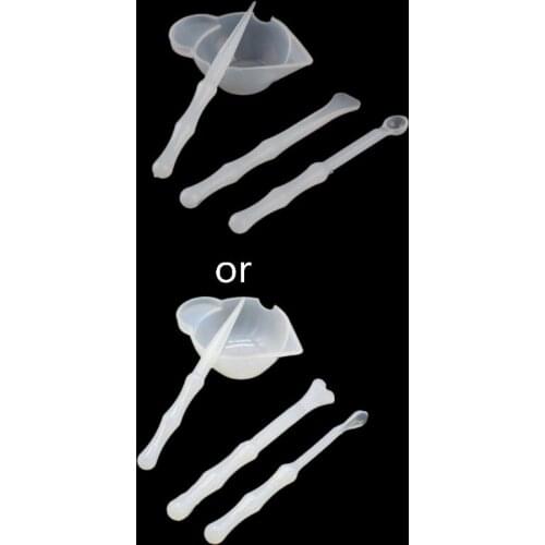 UV Resin Mold DIY Casting Jewelry Tool Kit Including Silicone Cup Stirrers Spoon