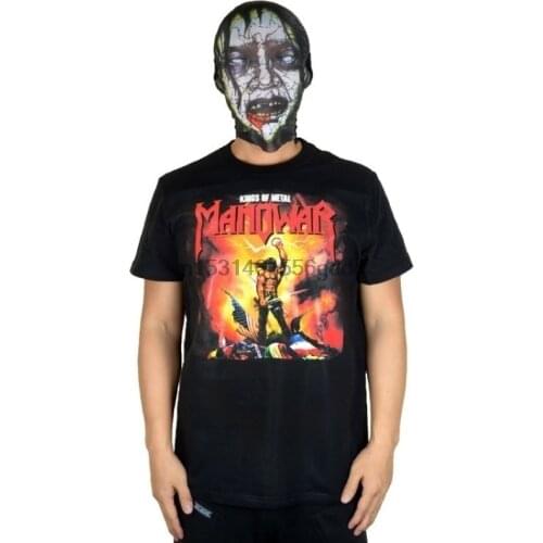 Kings of Metal - Manowar Cover Heavy MetalPower Metal Mens Black T-Shirt in Summer