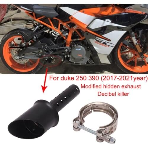 Slip On For KTM DUKE 390 250 RC390 2017 2020 2021 Years Escape Motorcycle Hidden Exhaust DB Killer Muffer modified Silencieux