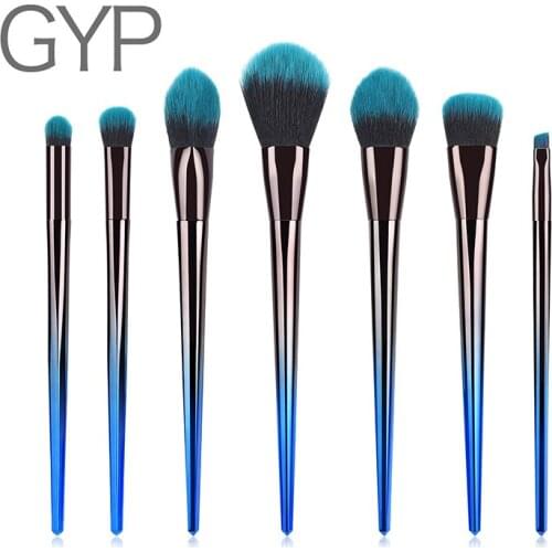GYP 7 Pcs/lot Professional The New makeup brush set Foundation Powder Blush Eyeshadow Concealer Lip Eye Cosmetics Beauty Tools