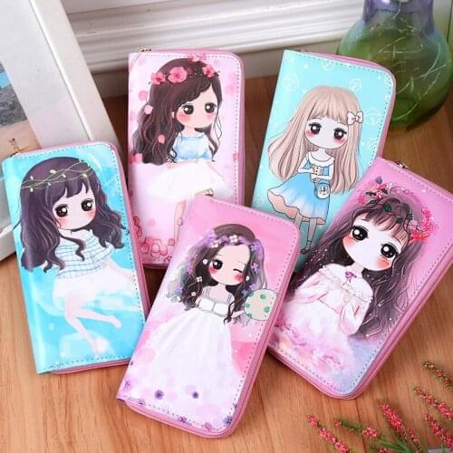 Fashion Ladies Wallet Women Long Wallets Zipper Purse Princess series Wallets Big Capacity Clutch Money Bag Card Holder