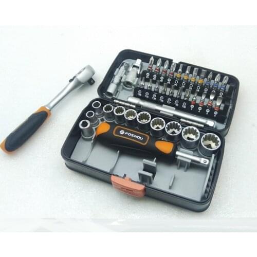 New High quality 38Pcs/set Screwdriver set trox hex slot bit S2 Socket Wrench Set Ratchet Wrench Repairing Tool