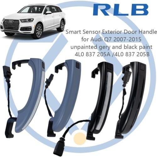 4L0837205A Smart Sensor Exterior Door Handle Black Spray Paint for Audi Q7 2007-2015