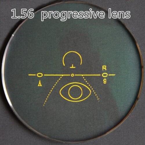 1.56 1.61 1.67 1.74index progressive lens multi-bifocal optical lenses eyeglasses short corridor for people see near & distance