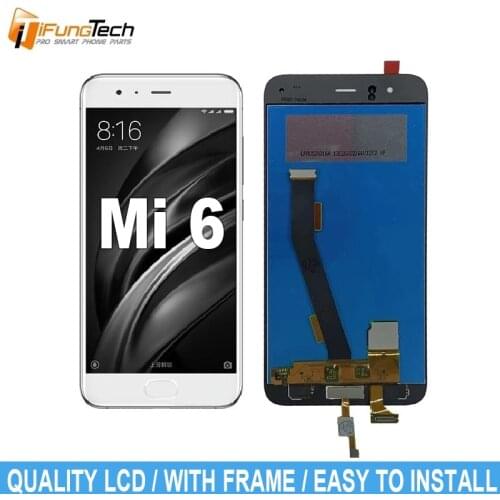 5.15" For Xiaomi 6 LCD Display Touch Screen With Frame For Xiaomi Mi 6 Digitizer Screen Assembly Replacement Parts With Tool