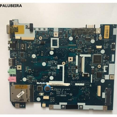 PALUBEIRA Laptop Motherboard For Acer aspire D150 MAIN BOARD MBS5702001 KAV10 LA-4781P N270 CPU DDR2