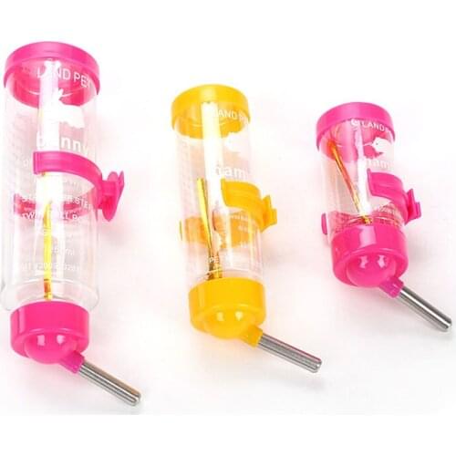 Pet Dog Drinking Water Bottles Hamster Water Drinker Hanging Bottle Dispenser Water Feeder Pet Supplies 80ML/125ML/250ML