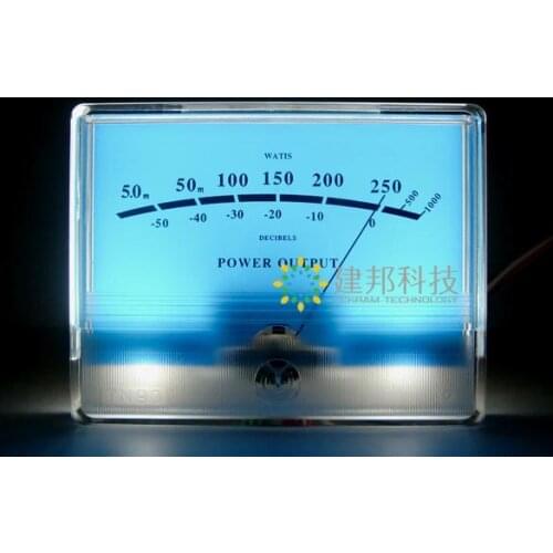 Lake Blue Preamp VU Meter Amplifier DB Meter Preamplifier Power Amplifier Level Meter Audio Power Meter Head with Backlight