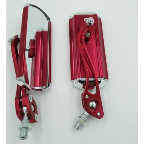 6 colors available rectangle 7/8" 22mm moto rear view mirrors motorbike scooter 10mm 8mm universal motorcycle rearview mirror