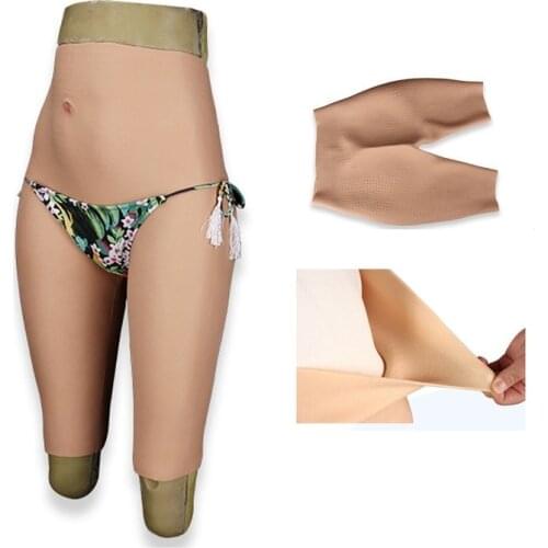 Silicone Fake Vagina Pants Shemale Crossdresser Thicken Hip Pussy Panties Transgender Artificial Sex Fake Underwear Drag Queen