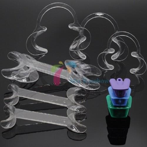 Dental Lab Mouth Cheek Opener 3/pcs C-Shape&4/Pcs Double Head &3/Pcs Mouth Prop Dentist Accessiores