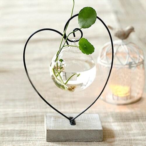 Wedding decoration vasos decorativos decorative vases iron crafts flower vases home decoration glass vases flower pot planters
