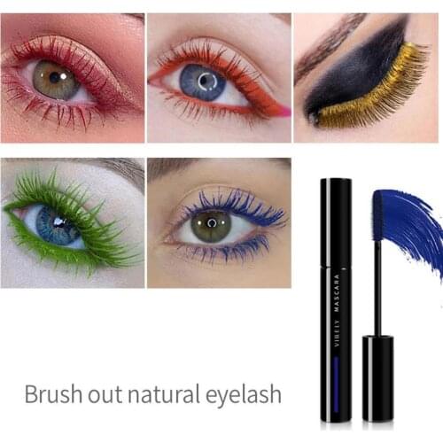 Professional Makeup Color Mascara Waterproof Fast Dry Eyelashes Curling Lengthening Makeup Eye Lashes Plump And Thick Mascara