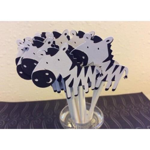 Zebra Safari Animals Cupcake Toppers birthday forest Wedding Bridal Shower Engagement Party food picks