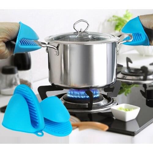 1pc Silica Gel Heat Insulation Clip Anti Scalding Non Slip Gloves Household Bowl Oven Microwave Oven Kitchen Baking Tools Cocina