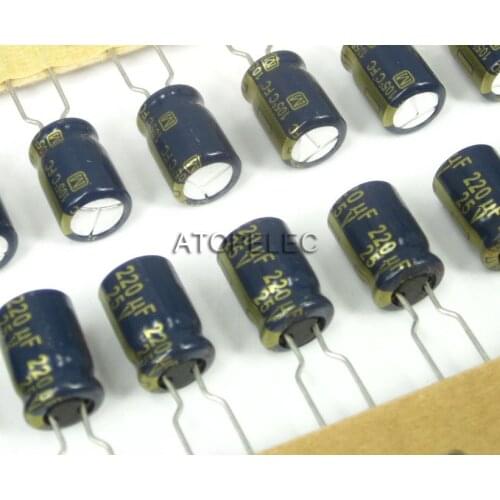 1pc FC Series 220uF/25V Electrolytic Capacitors Hi-Fi Audio 105 Deg.C