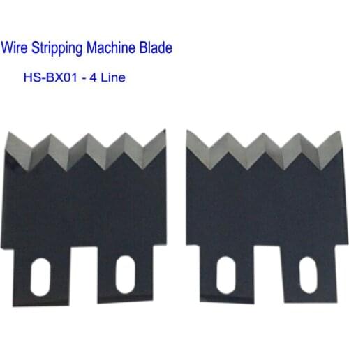 1PCS HS-BX01 4Line Wire Stripping Machine Tungsten Carbide Steel Knife Blade V Shape Wire Stripper Blade Stripping Knife