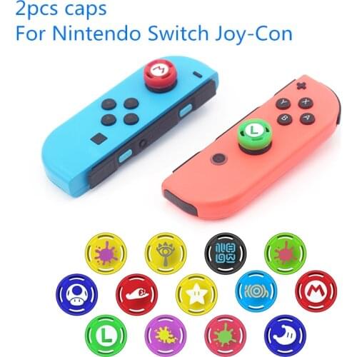 RETROMAX 2pcs Thumbstick Cap For Nintendo Switch NS Joy-Con Gamepad Silicone Analog Caps For Nintendo Switch Accessoires