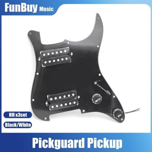 Loaded Prewired HH Pickguard Humbucker Pickup HH Loaded scratch plate pickguard pickups for ST Guitar Replacement