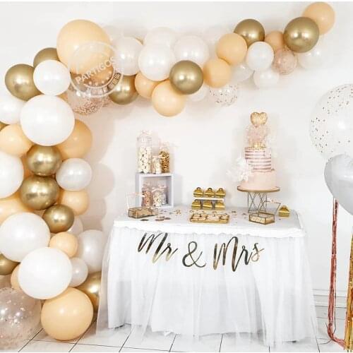 30pcs 5/10/12inch Cream Peach Balloons Matte Balloon Blush Latex Candy Ballon Wedding Baby Shower Birthday Party Decorations