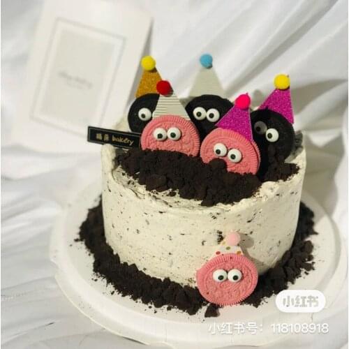 4pcs/5pcs Happy Birthday Hat Cap Cake Topper Happy Birthday Party Supplies Cake Decorations Promotional Items