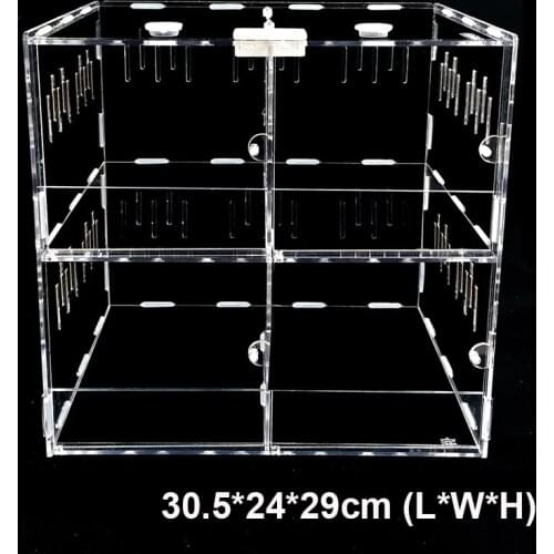 Acrylic Reptile Spider Lizard Scorpion Centipede Horned Frog Gecko Beetle chameleon Insect Breeding Box