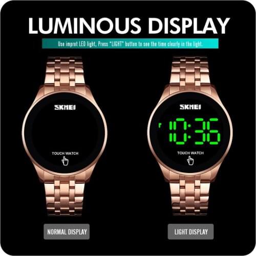 2020 New SKMEI Top Brand Mens Watch Clock LED Touch Screen Man Digital Watches Waterproof Male Wristwatch Relojes Para Hombre